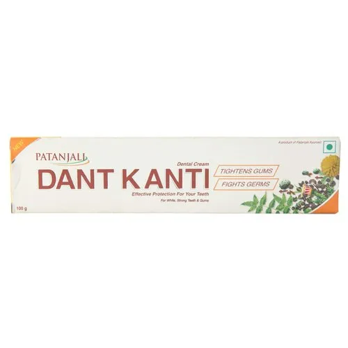 Patanjali Toothpaste Dantal Kanti Cream [144]( 100 gr. )