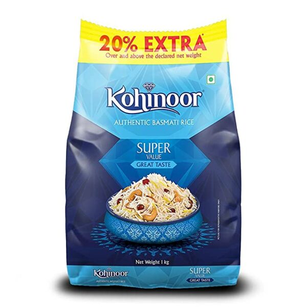 Blue Kohinoor Basmati Extra Rice ( 8 x 1 kg. )