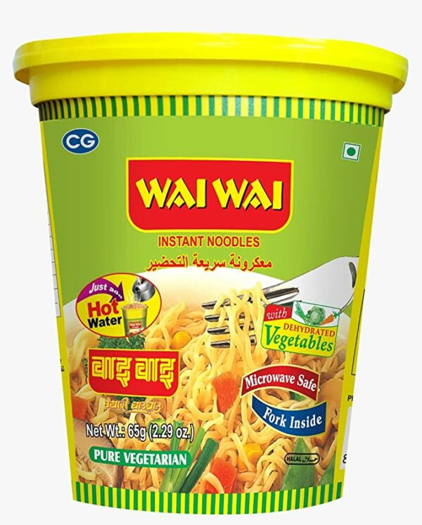 Wai Wai Veg Noodles ( 90 x 65 GR. )